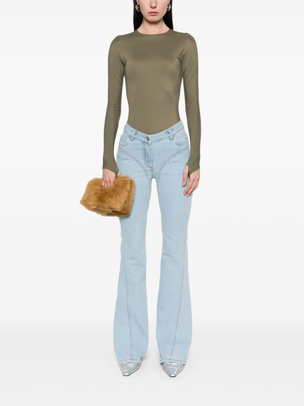 Logo-Embossed Bodysuit