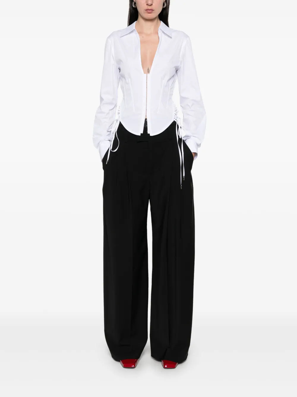 Corset Poplin Shirt
