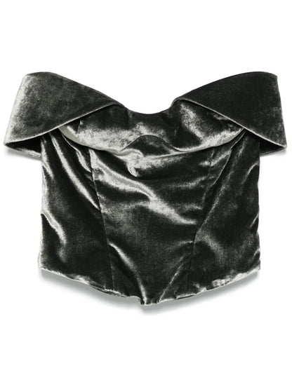 Velvet Corset Top