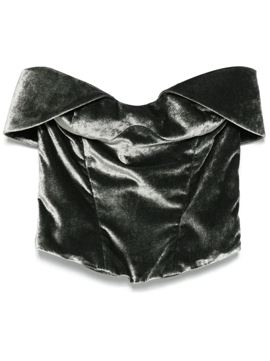 Velvet Corset Top