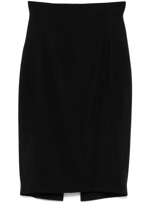 Cut-Out Midi Skirt