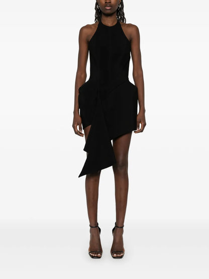 Asymmetric Tailoring Mini Dress