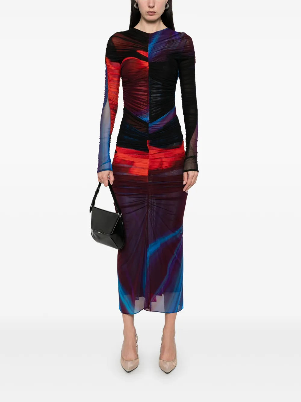 Ruched Midi Skirt