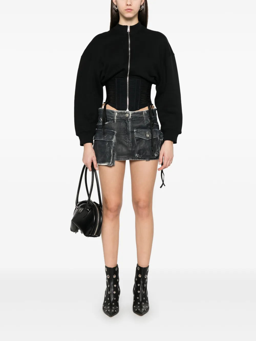 Laced Corset Sweatshirt
