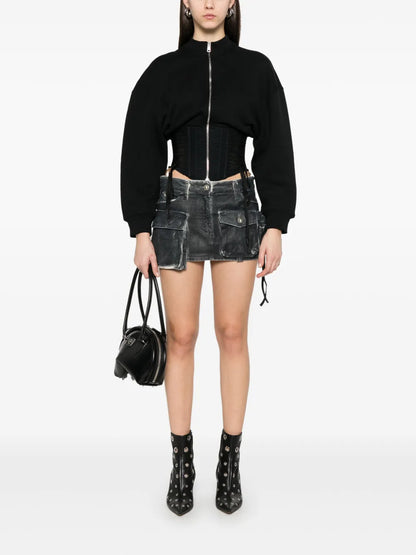 Laced Corset Sweatshirt