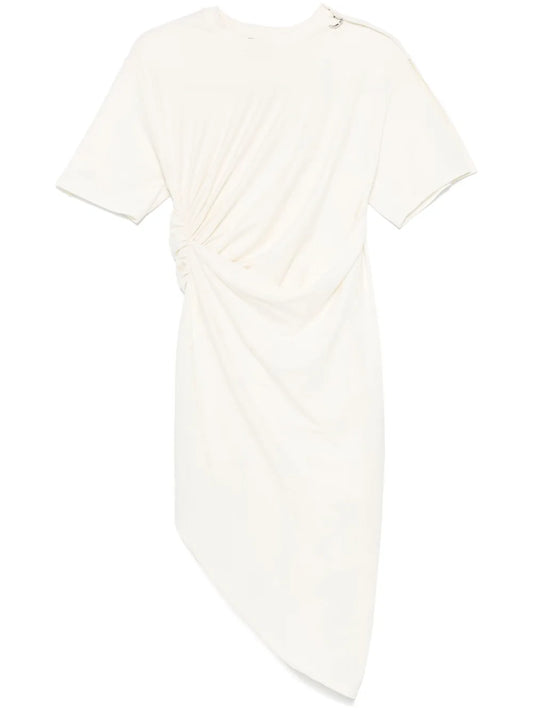 Piercing-Detail Midi Dress