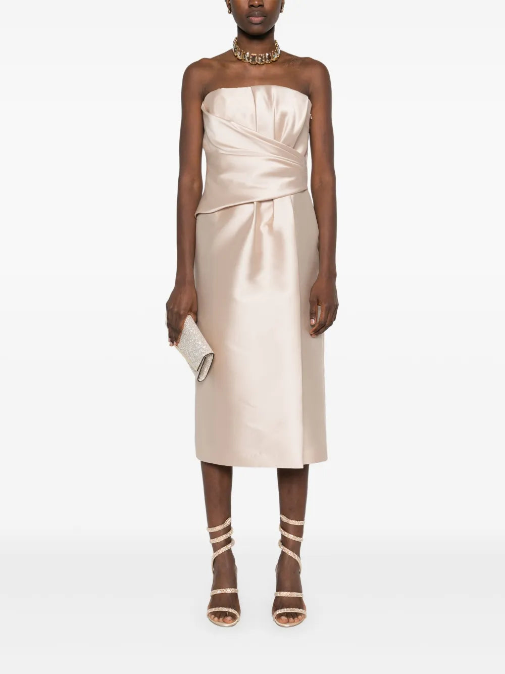 Strapless Midi Dress