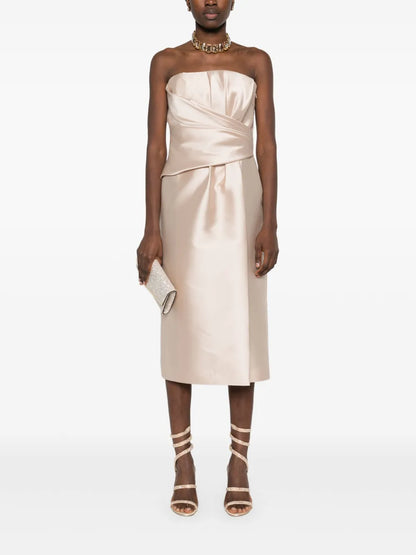 Strapless Midi Dress