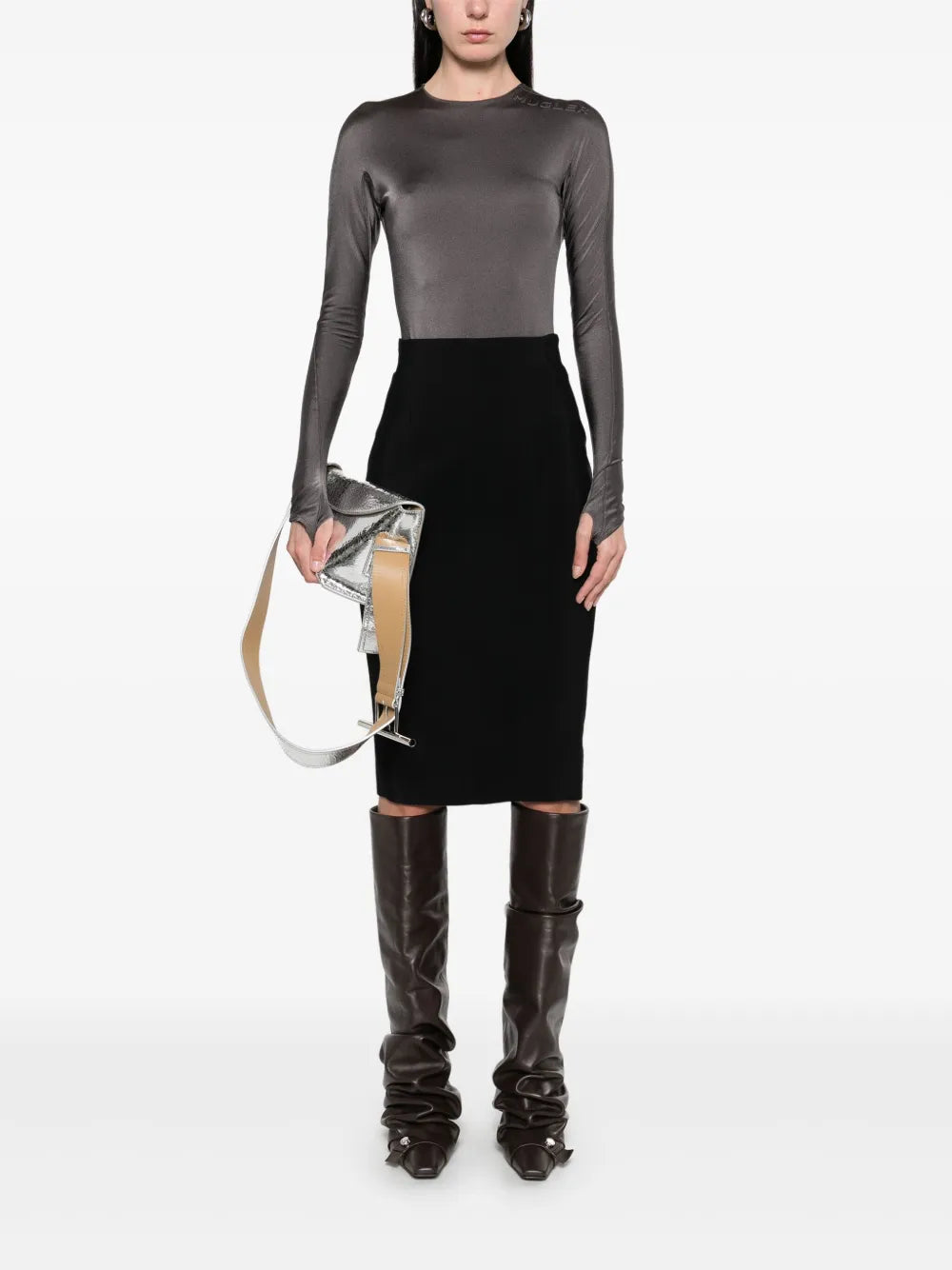 Logo-Embossed Bodysuit