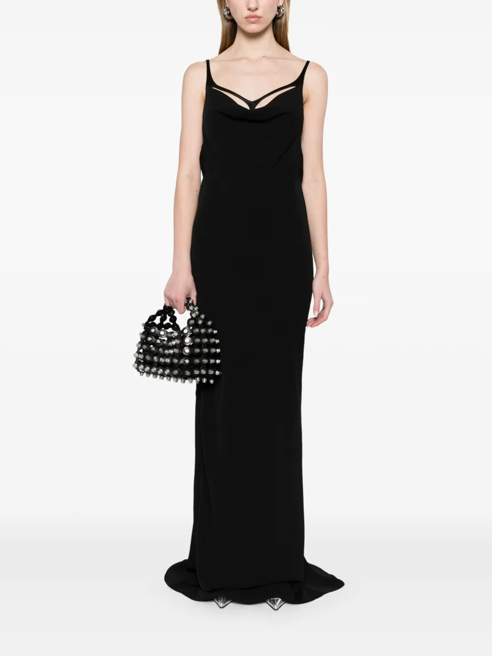 Harness Crepe Gown