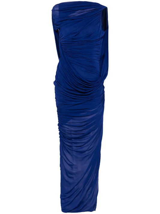 Draped Backless Gown