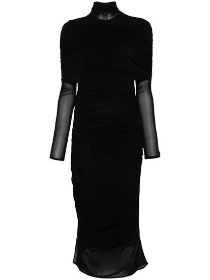Ruched Midi Dress