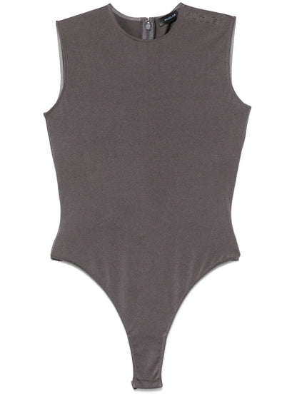 Logo-Embossed Sleeveless Bodysuit