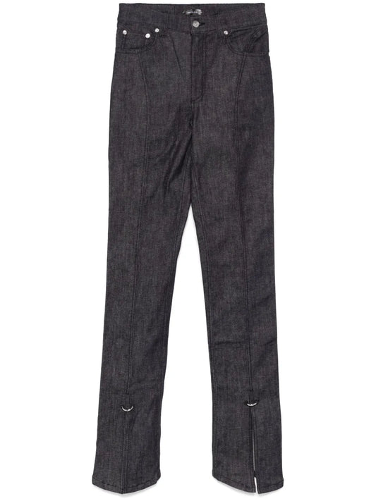 Piercing-Detail Jeans