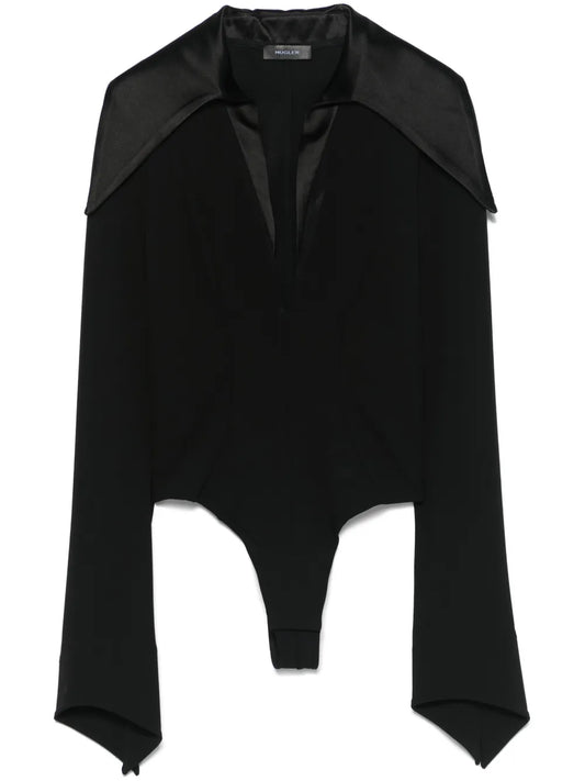 Spiky-Collar Bodysuit