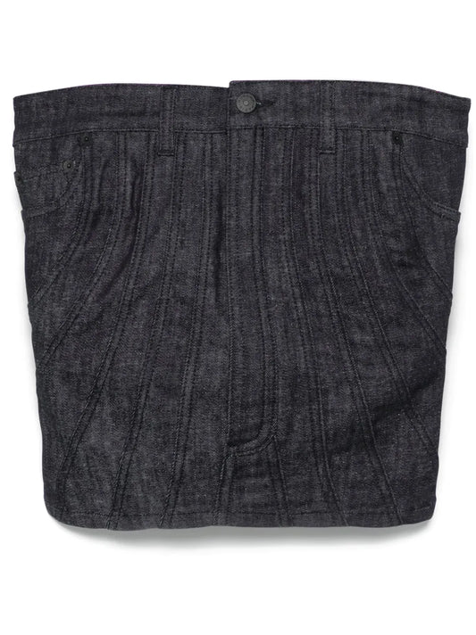 Denim Bustier Top