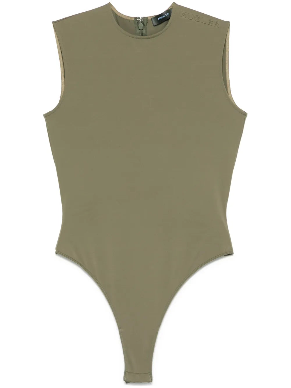 Logo-Embossed Sleeveless Bodysuit