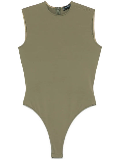 Logo-Embossed Sleeveless Bodysuit