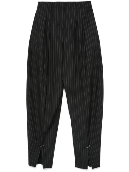 Pinstripe Pierced Trousers