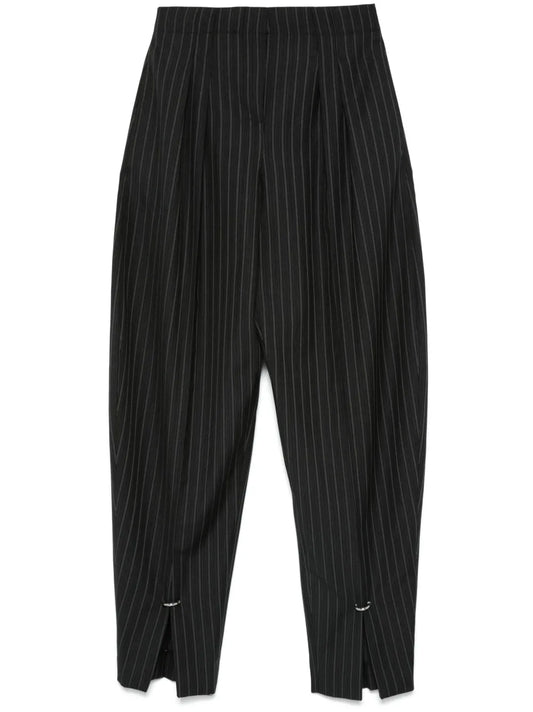 Pinstripe Pierced Trousers