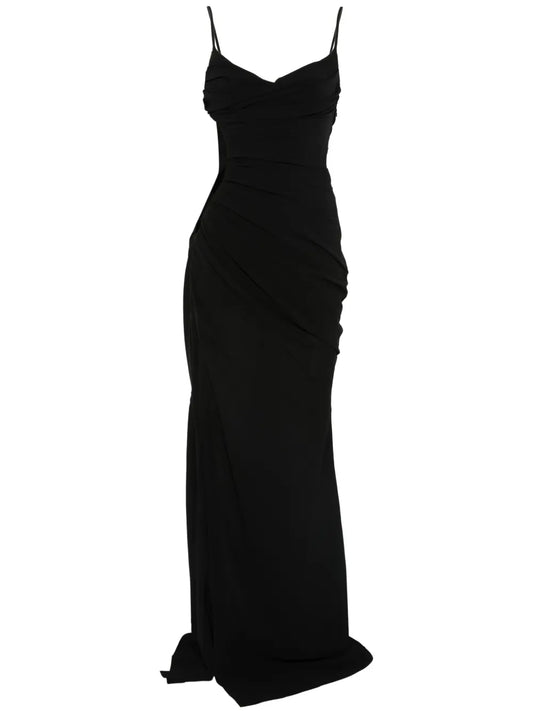 Illusion Cut-Out Gown