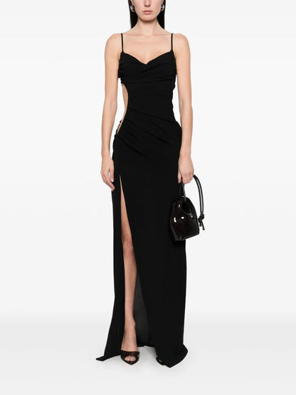 Illusion Cut-Out Gown