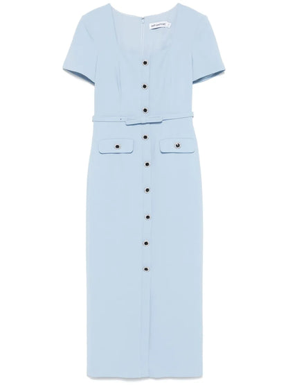 Crepe Midi Dress