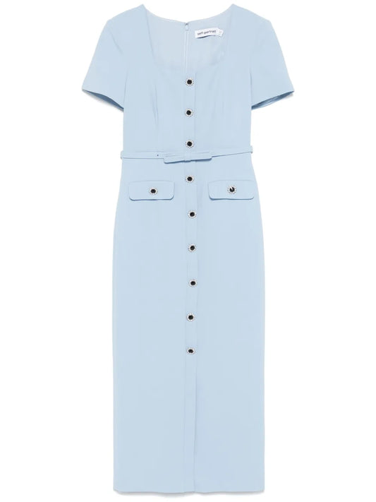 Crepe Midi Dress