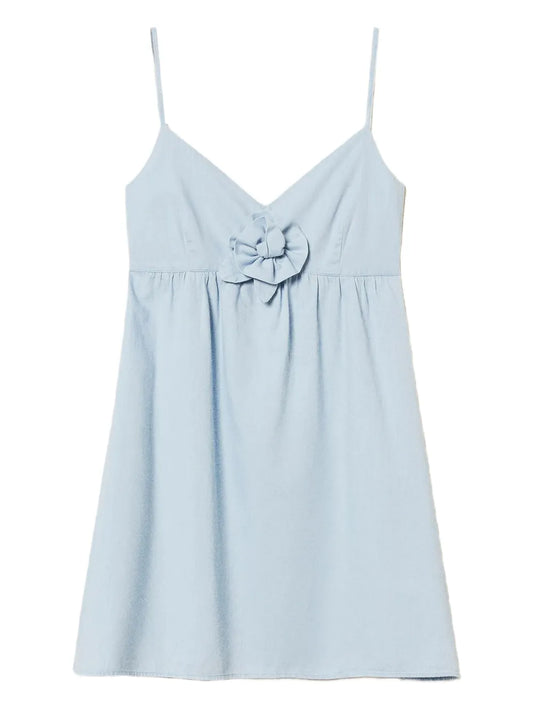 Floral-Appliqué Sundress