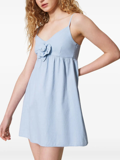 Floral-Appliqué Sundress