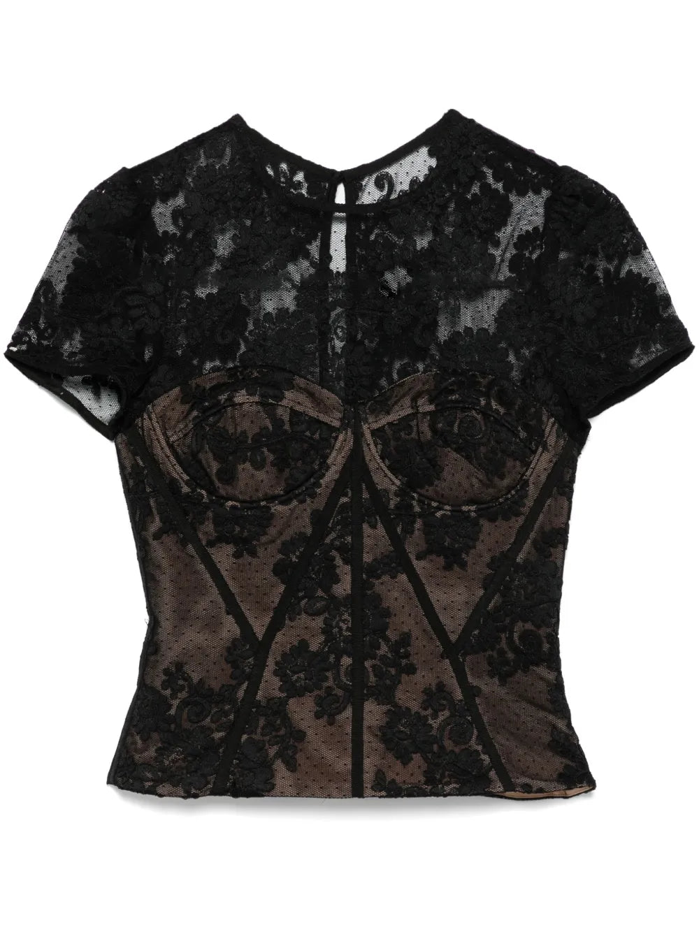 Lace Bustier-Style Top