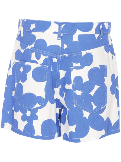 Floral-Motif Shorts