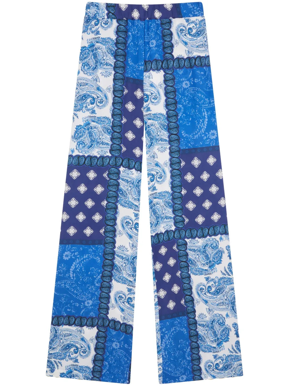 Patchwork-Print Trousers