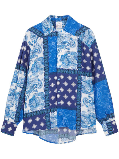 Patchwork-Print Shirt