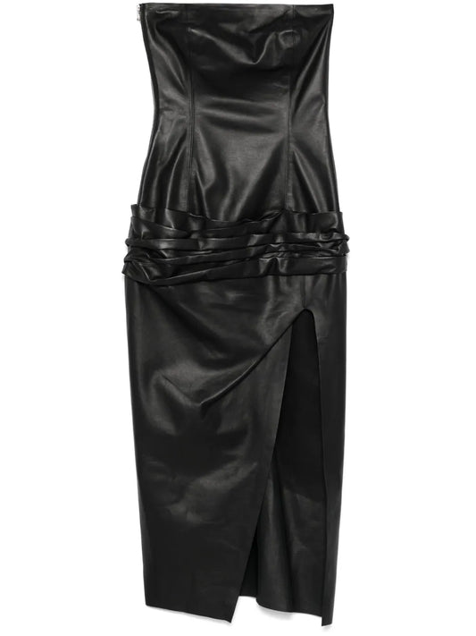 Leather Midi Dress