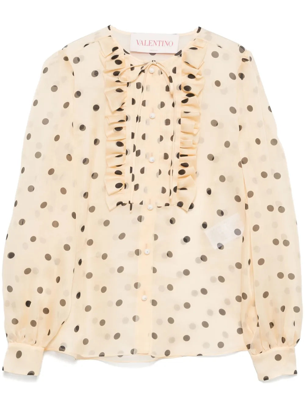 Polka Dot-Print Blouse