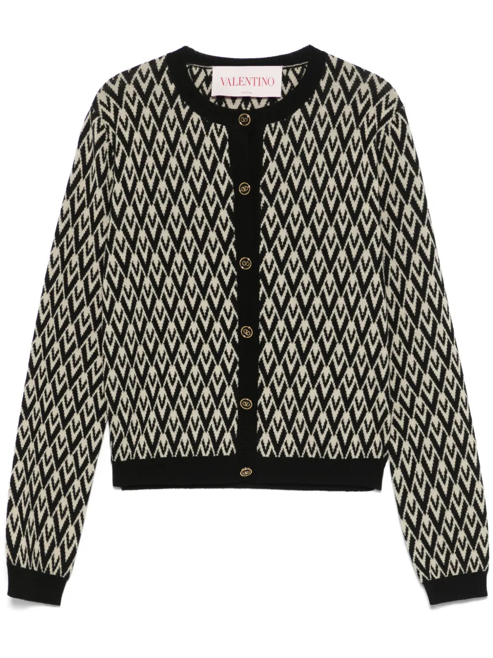 Toute La V-Jacquard Cardigan