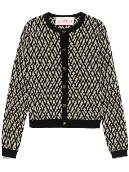 Toute La V-Jacquard Cardigan