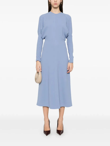 Dolman-Sleeves Midi Dress
