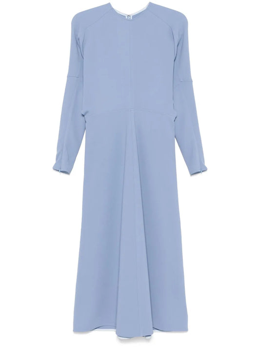Dolman-Sleeves Midi Dress