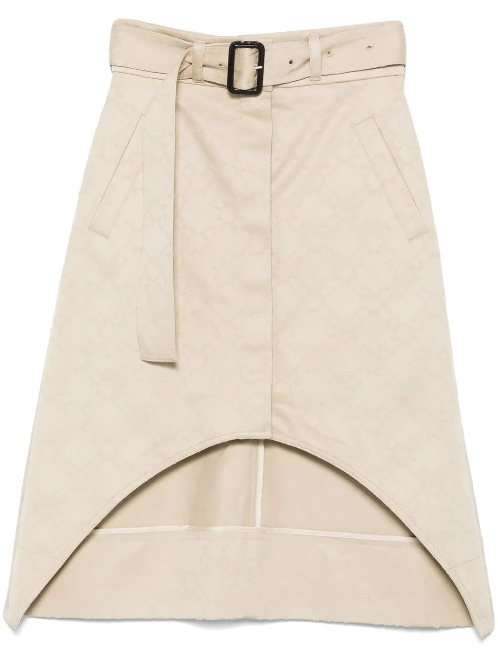 Monogram 72 Asymmetric Midi Skirt