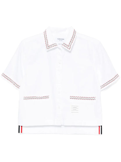 Drop-Back Cropped Shirt