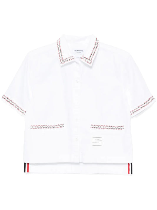 Drop-Back Cropped Shirt