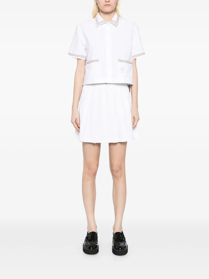 Drop-Back Cropped Shirt