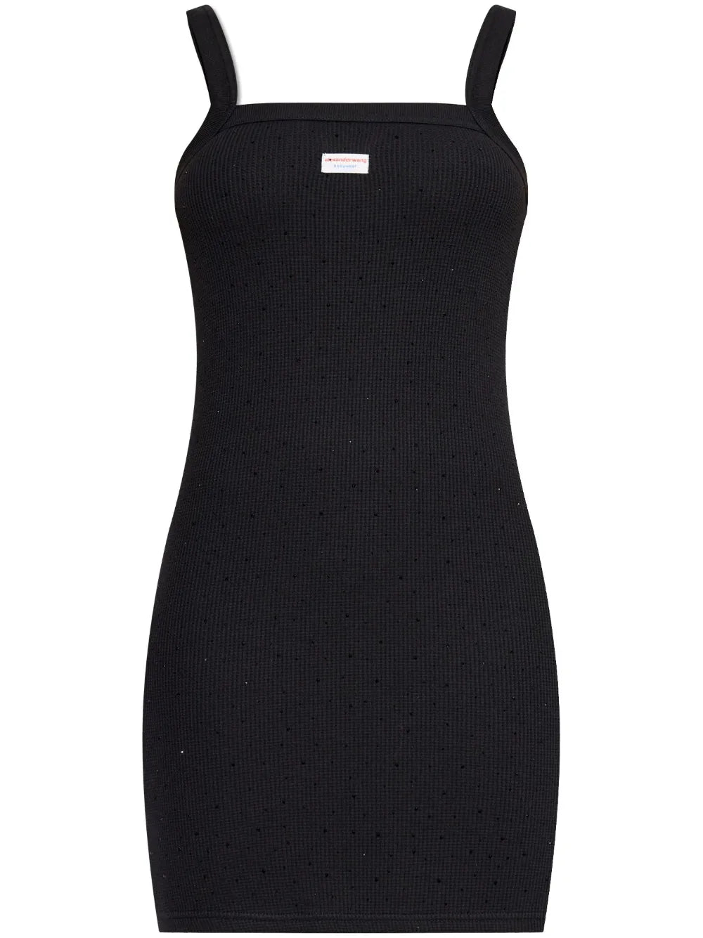 Waffle-Knit Mini Dress