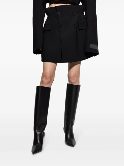 Raw-Cut Mini Skirt