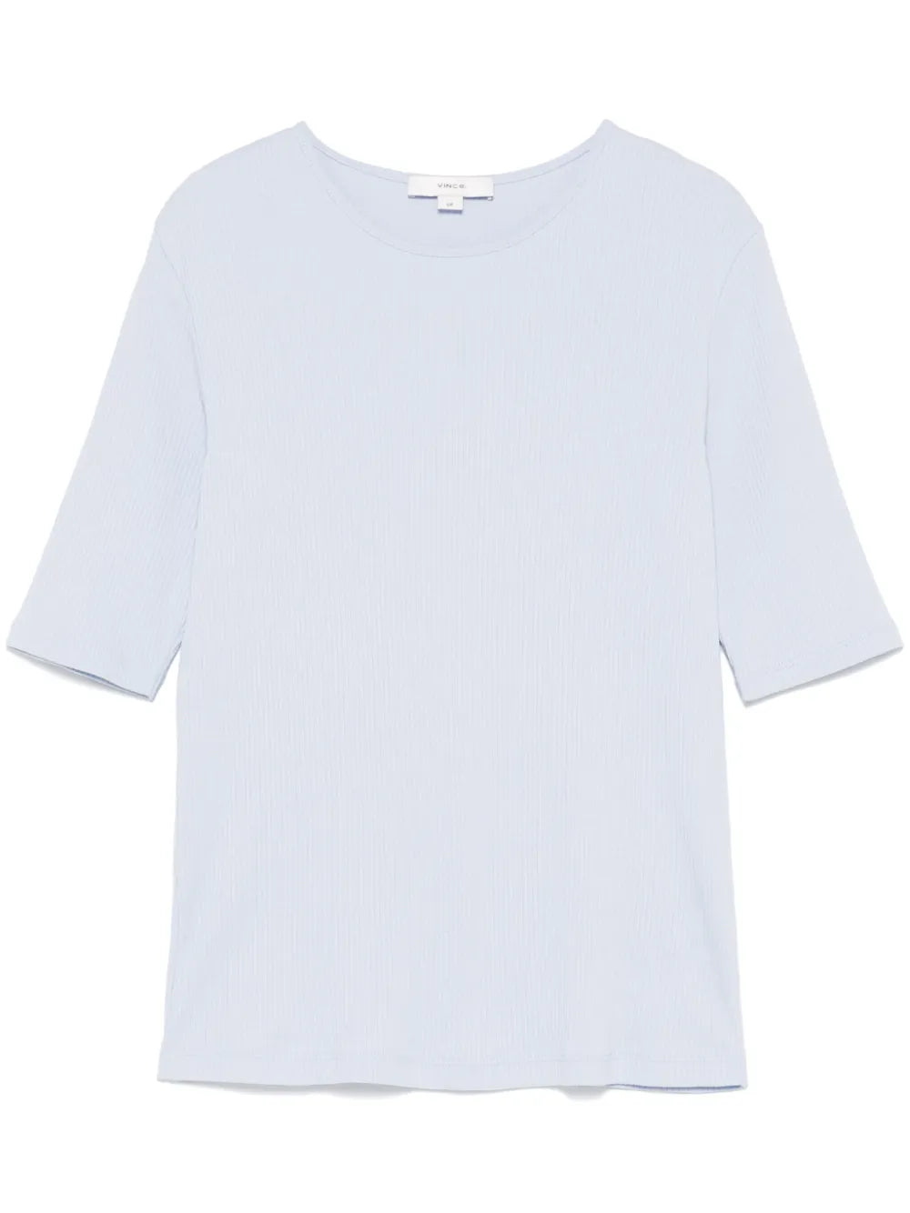 Ribbed Cotton T-Shirt