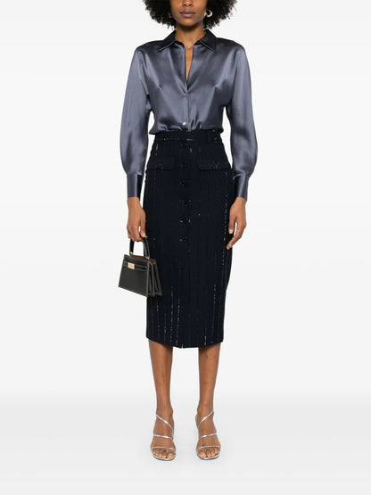 Silk Long-Sleeve Shirt