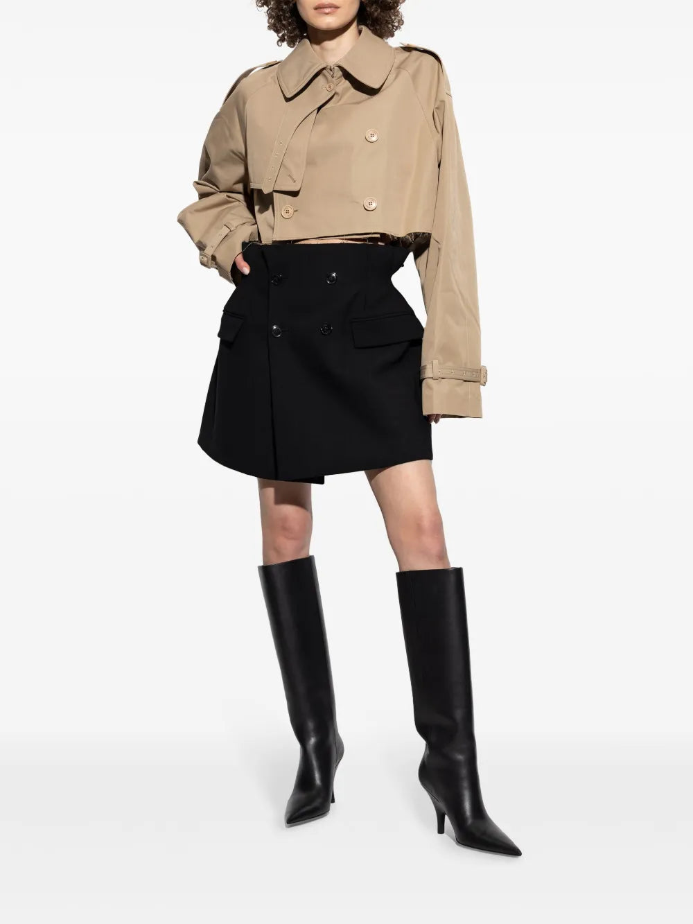 Cropped Trench Jacket