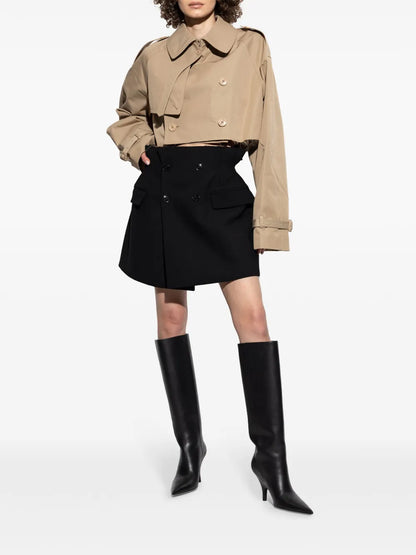 Cropped Trench Jacket